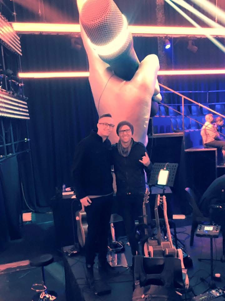 Ryno backstage at a major TV production